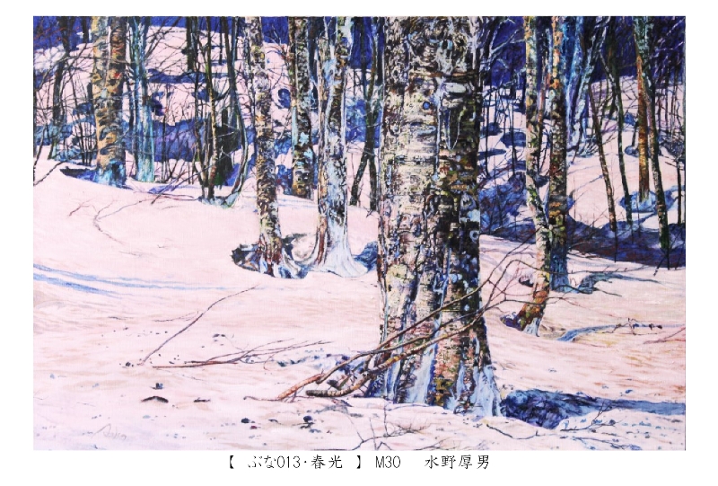 Atsuo Mizuno・水野厚男 絵画 ブナに魅せられてシリーズのページ