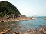 熊野浦の海。綺麗でしょう。